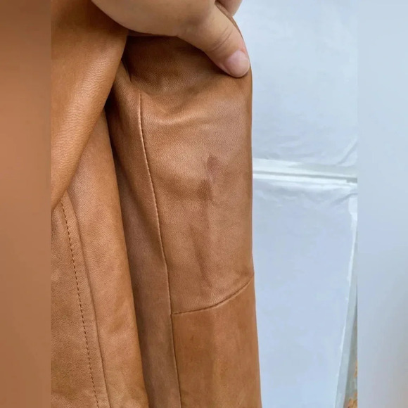 Doma leather lamb tan jacket size medium - Picture 10 of 17